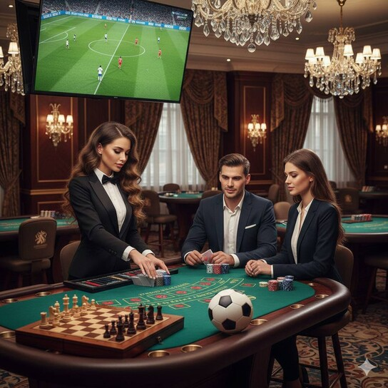 Happy player enjoying a sweepstakes casino game